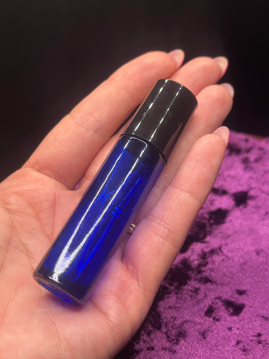 Cobalt Blue 10mL Glass Roller Bottle